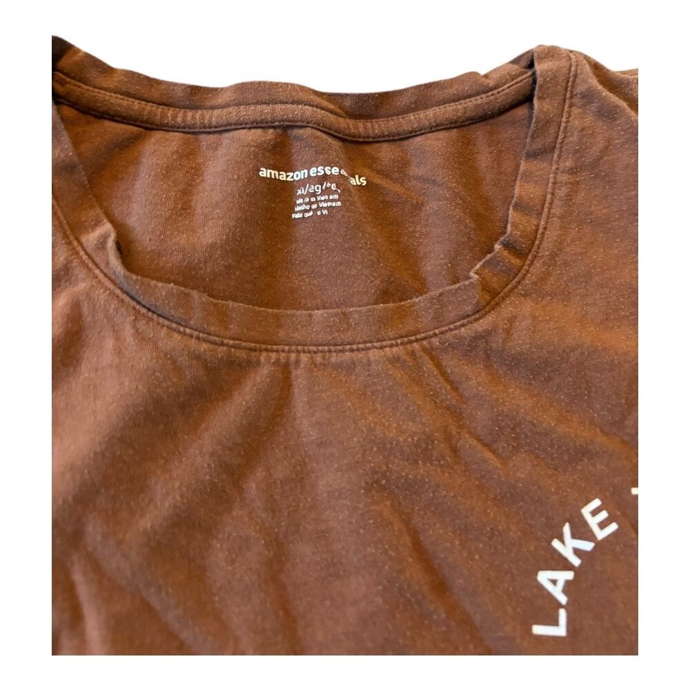 Amazon Essentials Brown T-Shirt Size XL - Picture 3 of 4